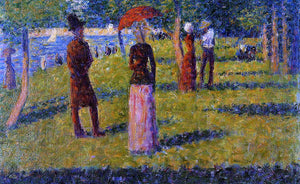  Georges Seurat The Rope-Colored Skirt - Art Print