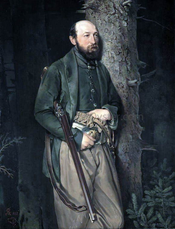  Ferdinand Von Rayski The Royal Saxon Forestry Inspector Carl Ludwig von Schonberg - Art Print