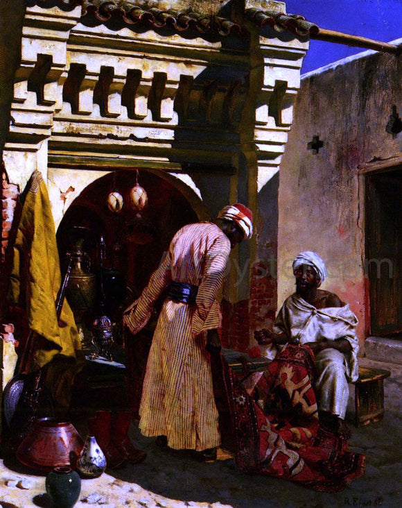  Rudolph Ernst The Rug Merchant - Art Print