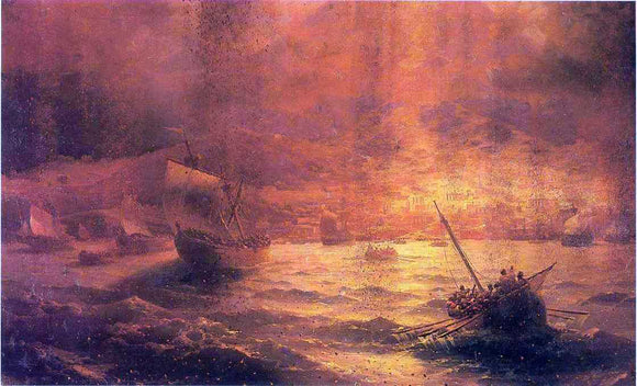  Ivan Constantinovich Aivazovsky The Ruins of Pompei - Art Print