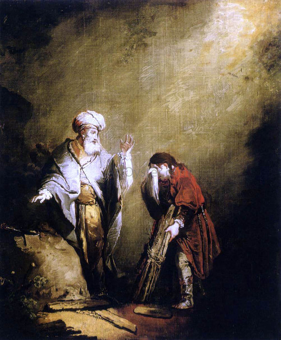  Christian Ernst Dietrich The Sacrifice of Isaac - Art Print
