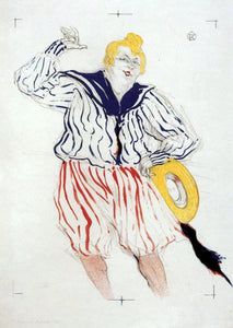  Henri De Toulouse-Lautrec The Sailor's Sopng, at the 'Star', Le Havre - Art Print