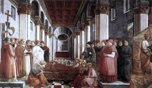  Fra Filippo Lippi The Saint's Funeral - Art Print