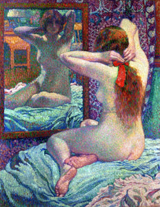  Theo Van Rysselberghe A Scarlet Ribbon - Art Print