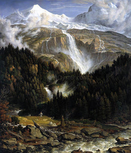  Joseph Anton Koch The Schmadribach Falls - Art Print