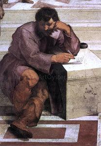  Raphael The School of Athens (detail 2) (Stanza della Segnatura) - Art Print