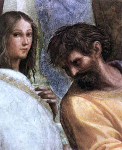  Raphael The School of Athens (detail 5) (Stanza della Segnatura) - Art Print