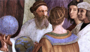  Raphael The School of Athens (detail 7) (Stanza della Segnatura) - Art Print