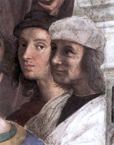  Raphael The School of Athens (detail 8) (Stanza della Segnatura) - Art Print