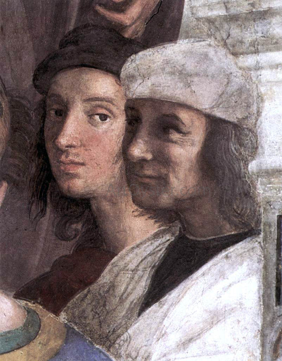  Raphael The School of Athens (detail 8) (Stanza della Segnatura) - Art Print