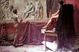  Tom Roberts The Sculptor's Studio - Art Print