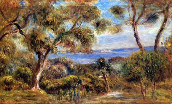  Pierre Auguste Renoir The Sea at Cagnes - Art Print