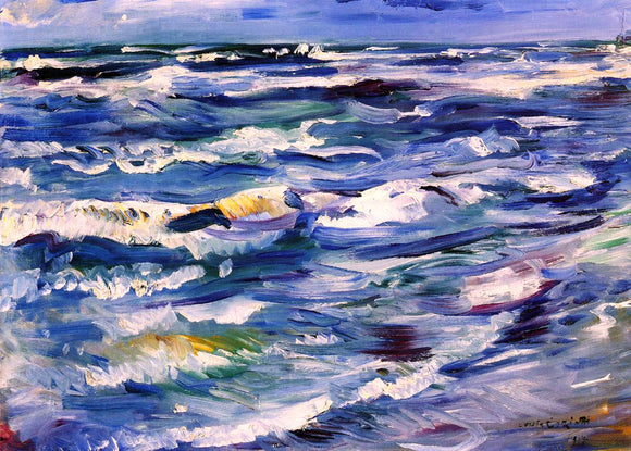  Lovis Corinth The Sea near La Spezia - Art Print