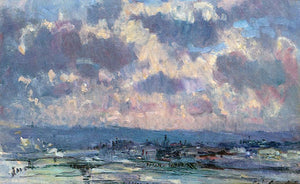  Albert Lebourg The Seine and the Faubourt Saint-Server, Sky Study - Art Print