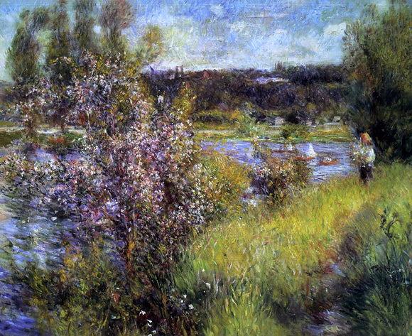  Pierre Auguste Renoir The Seine at Chatou - Art Print