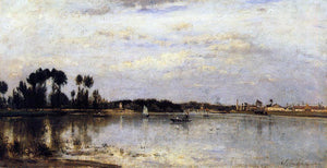  Stanislas Lepine The Seine at Ile Saint-Denis - Art Print