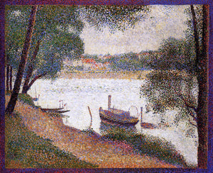  Georges Seurat The Seine at La Grande Jatte in the Spring - Art Print