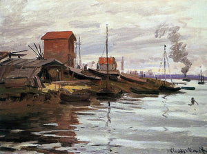  Claude Oscar Monet The Seine at Le Petit-Gennevilliers - Art Print
