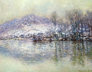 Claude Oscar Monet The Seine at Port Villez, Snow Effect - Art Print