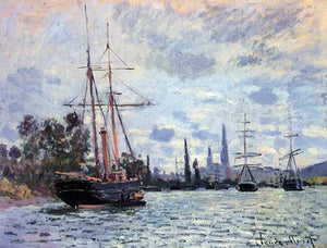  Claude Oscar Monet The Seine at Rouen - Art Print