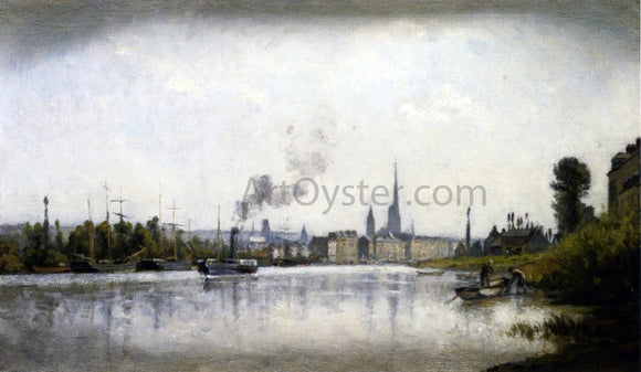  Stanislas Lepine The Seine at Rouen - Art Print