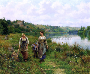  Daniel Ridgway Knight The Seine at Vernon - Art Print