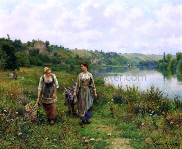  Daniel Ridgway Knight The Seine at Vernon - Art Print