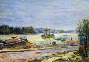  Alfred Sisley The Seine near Saint-Cloud, High Water - Art Print