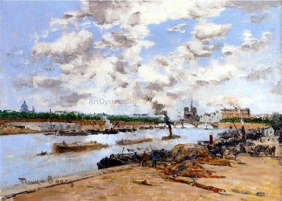  Frank Myers Boggs The Seine, Quay Henri IV, Paris - Art Print