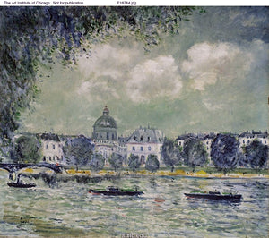 Alfred Sisley The Seine with the Institute of France - Art Print