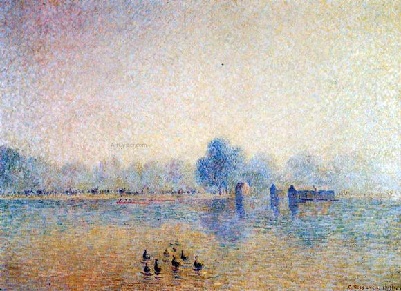  Camille Pissarro The Serpentine, Hyde Park, Fog Effect - Art Print
