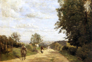  Jean-Baptiste-Camille Corot The Sevres Road - Art Print