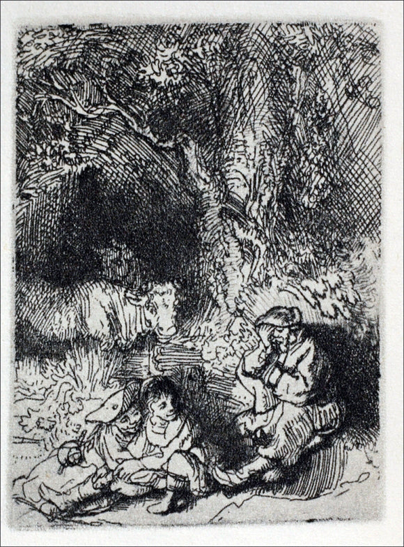  Rembrandt Van Rijn The Shepards and the Family - Art Print