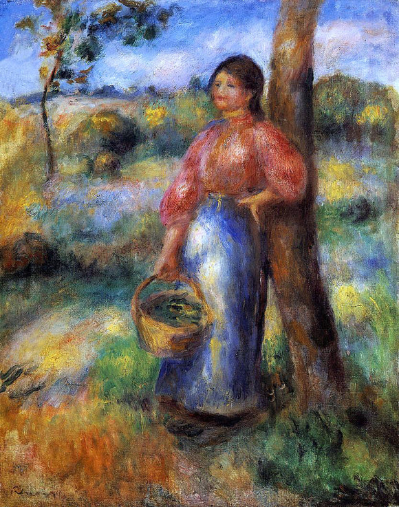  Pierre Auguste Renoir The Shepherdess - Art Print