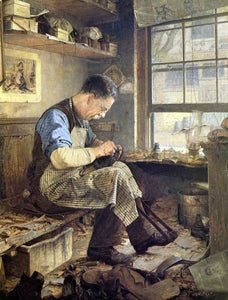  Jefferson David Chalfant The Shoemaker - Art Print