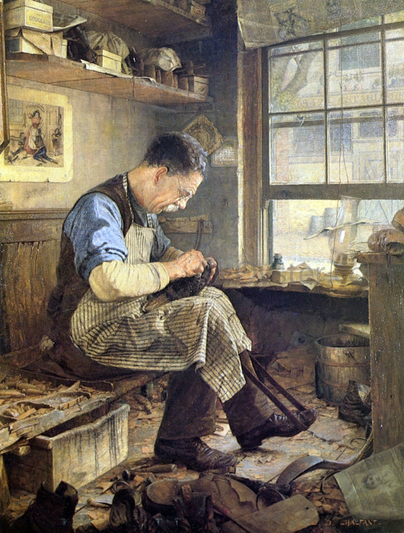  Jefferson David Chalfant The Shoemaker - Art Print