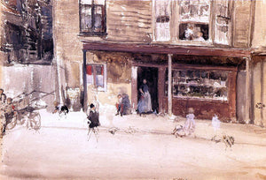  James McNeill Whistler A Shop - An Exterior - Art Print