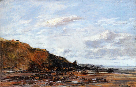  Eugene-Louis Boudin The Shore (also known as Near Honfleur) - Art Print