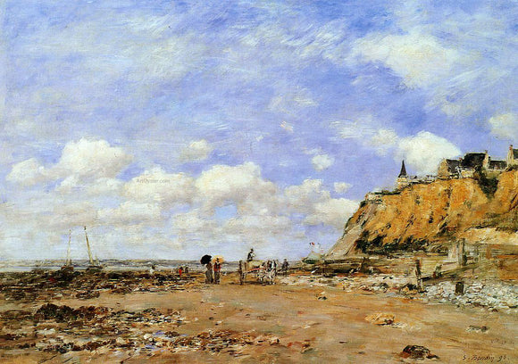  Eugene-Louis Boudin The Shore at Villerville - Art Print