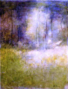  George Inness The Shower, Montclair, New Jersey - Art Print