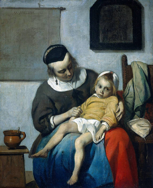  Gabriel Metsu The Sick Child - Art Print