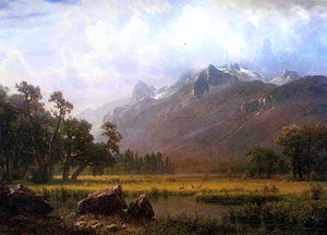  Albert Bierstadt The Sierras near Lake Tahoe, California - Art Print