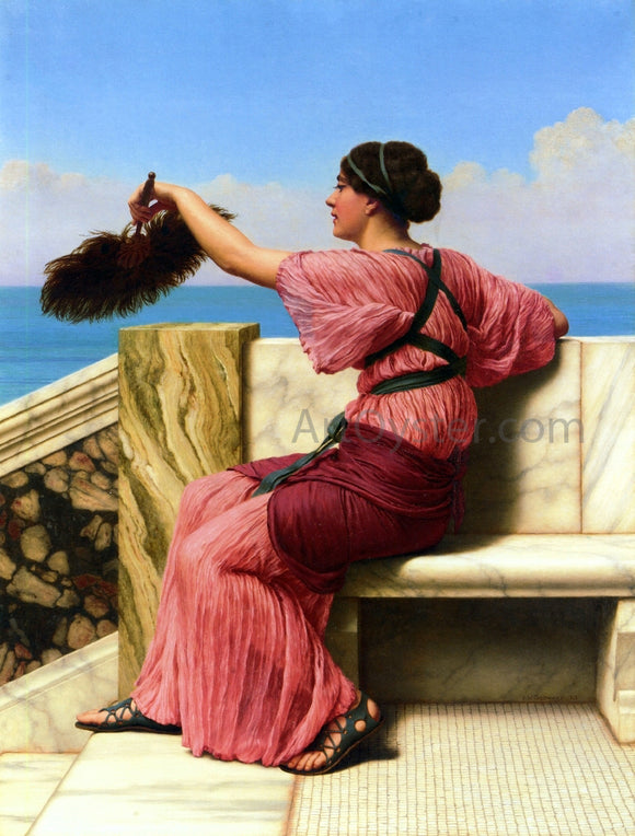  John William Godward The Signal - Art Print