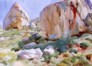  John Singer Sargent The Simplon: Large Rocks - Art Print