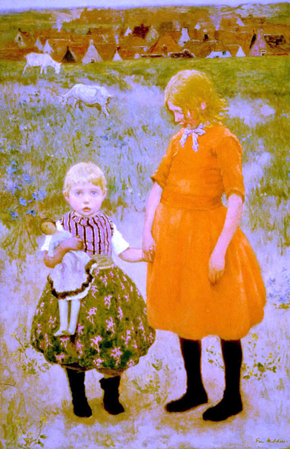  Gari Melchers The Sisters - Art Print