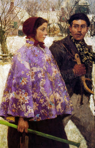  Gari Melchers The Skaters - Art Print