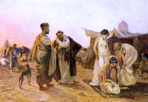  Otto Pilny The Slave Market - Art Print