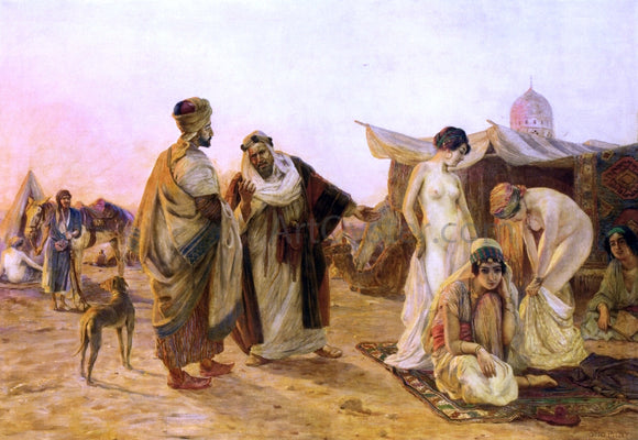  Otto Pilny The Slave Market - Art Print