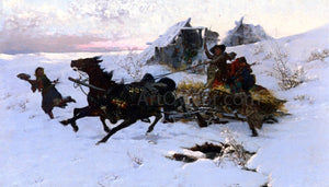  Jaroslav Julius Vesin The Sleigh Ride - Art Print