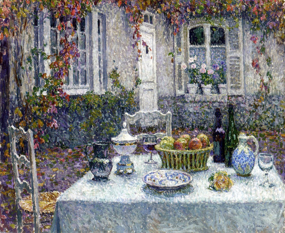  Henri Le Sidaner A Small Table - Art Print